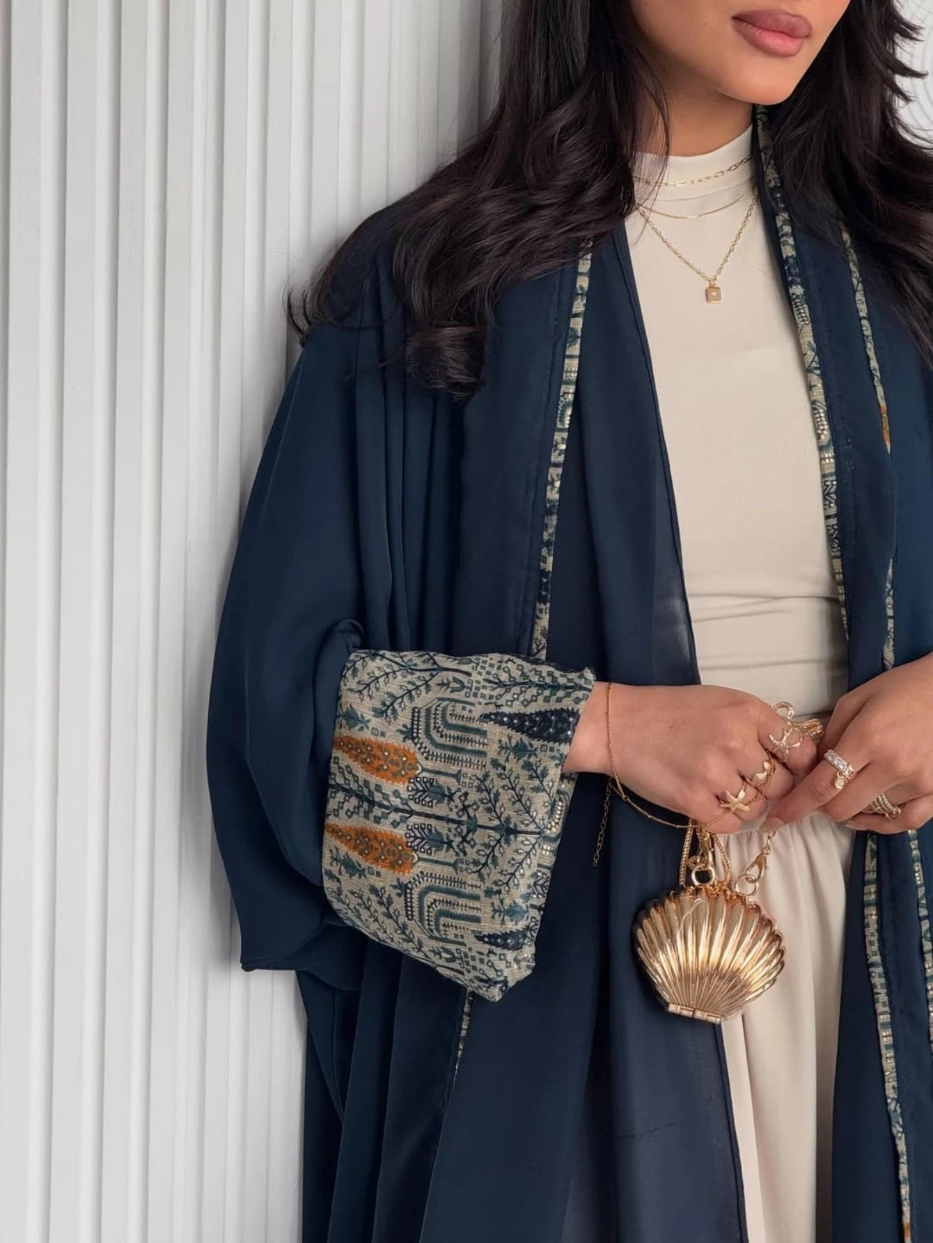 عباءات نسائية إسلامية للشرق الأوسط مع حجاب قطعتين، فساتين كاجوال طويلة، جلباب عربي بأكمام كاملة وفتحة أمامية