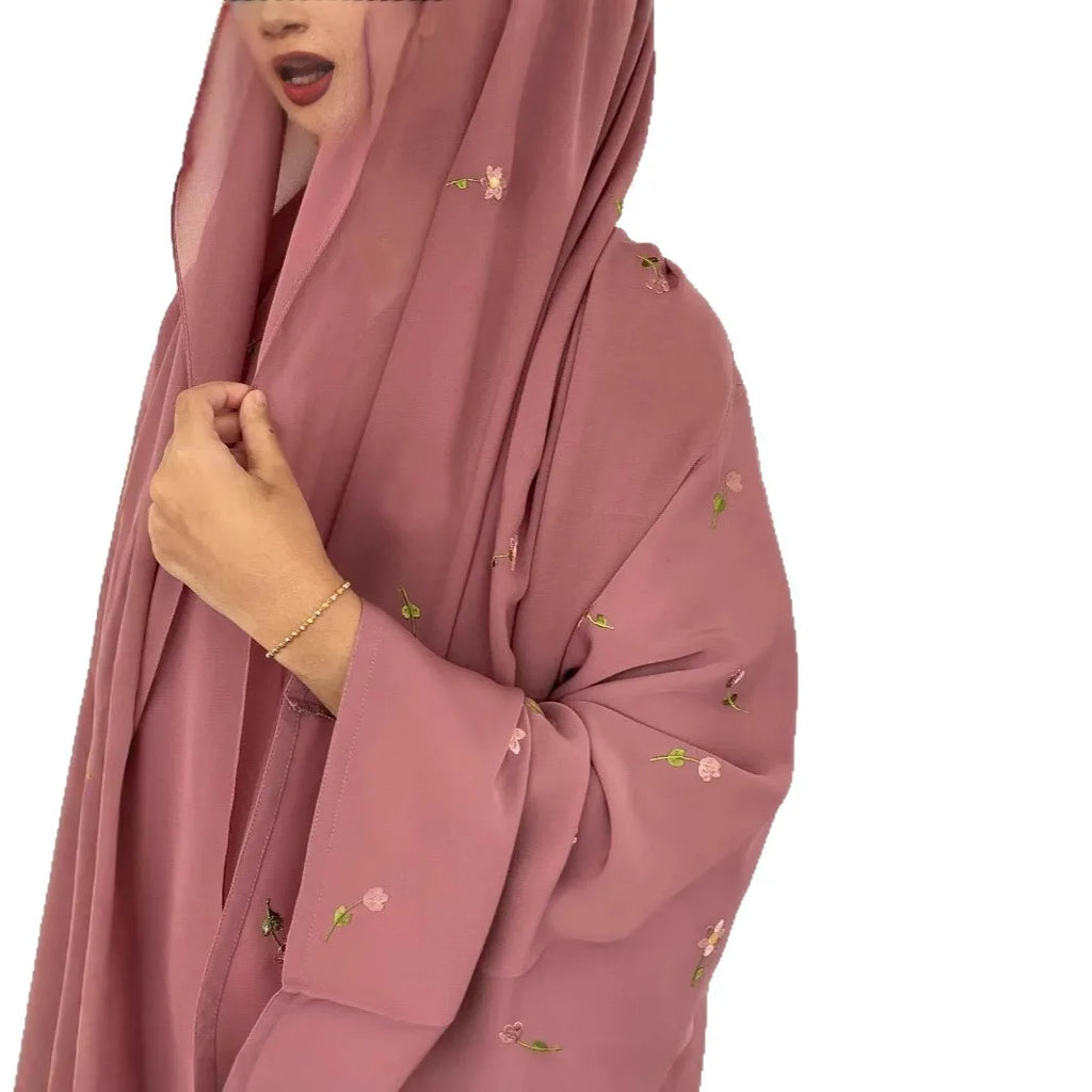 فستان العيد للنساء عباية حجاب جلابية إسلامية رمضان مطرز فساتين حفلات إسلامية رداء طويل المغرب دبي قفطان