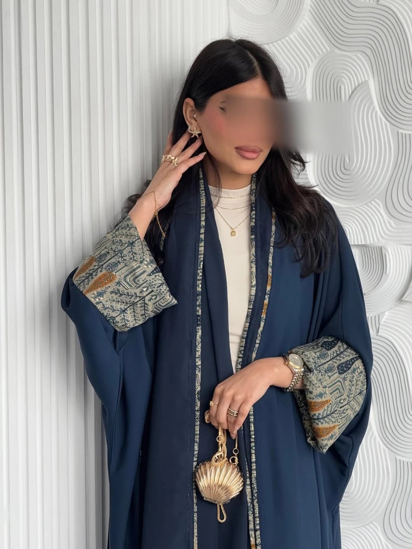 عباءات نسائية إسلامية للشرق الأوسط مع حجاب قطعتين، فساتين كاجوال طويلة، جلباب عربي بأكمام كاملة وفتحة أمامية