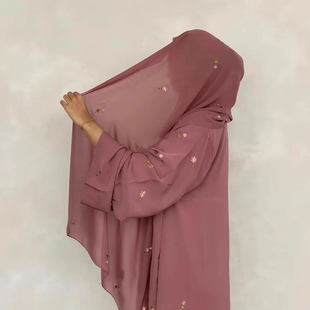 فستان العيد للنساء عباية حجاب جلابية إسلامية رمضان مطرز فساتين حفلات إسلامية رداء طويل المغرب دبي قفطان
