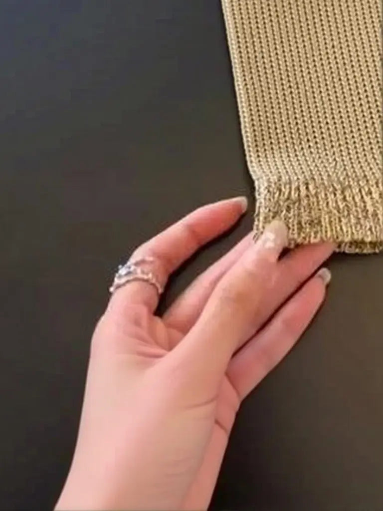 تي شيرت نسائي كاجوال محبوك لامع بأكمام قصيرة وياقة بولو، بتصميم مجوف، لون بني، ملابس صيفية مستوحاة من طراز التسعينات.